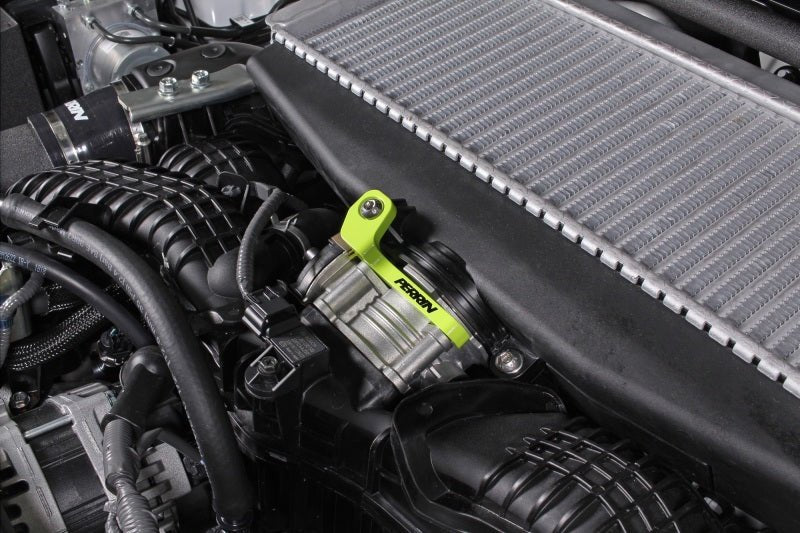 Perrin [22 - 26 WRX] Top Mount Intercooler Bracket - Neon Yellow | PSP - ITR - 331NY - JDMuscleIntercoolersperPSP-ITR-331NY