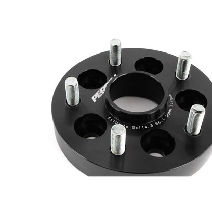 Perrin 25mm 5x100 to 5x114.3 Wheel Adapter Subaru 04-19 (PSP-WHL-226BK)-paPSP-WHL-226BK-PSP-WHL-226BK-Wheel Spacers and Adapters-Perrin Performance-JDMuscle