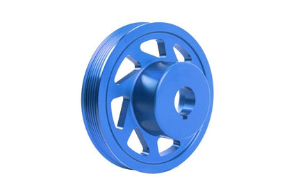 Perrin Crank Pulley W/o AC Only Blue For Ej Engines WRX 2002-2014/ Outback 1995-2009/ Outback XT 2005-2009 / Forester 2003-2010/ Forester XT 2003-2013 /Legacy 1994-2009 / STI 2004-21/ Impreza 1993-2011 | PSP-ENG-102BL - JDMusclePulleysperPSP-ENG-102BL