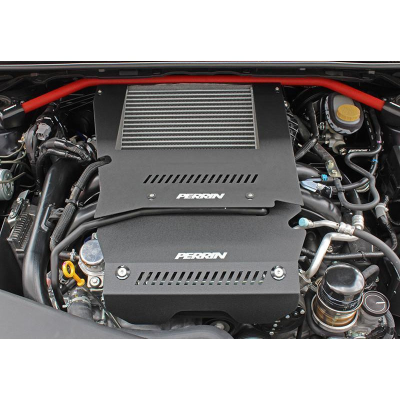 Perrin Engine Cover Kit Black Subaru WRX 2015-2020 (PSP-ENG-165BK)-paPSP-ENG-165BK-PSP-ENG-165BK-Engine Covers-Perrin Performance-JDMuscle