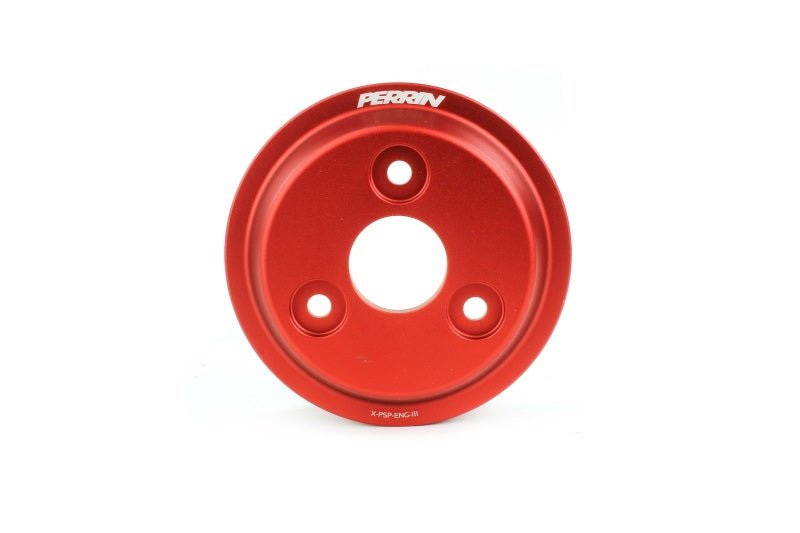 Perrin Lightweight Water Pump Pulley Red WRX 15 - 21 / Forester 14 - 18 / Crosstrek 18 - 20 / Impreza 17 - 22 | PSP - ENG - 111RD - JDMusclePulleysperPSP-ENG-111RD