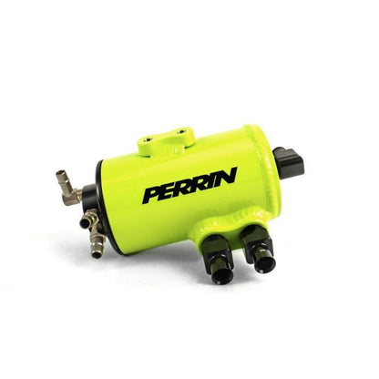 Perrin Neon Yellow Air Oil Separator Subaru WRX 2002-2014 / STI 2004-2020 w/ FMIC (PSP-ENG-607NY)-paPSP-ENG-607NY-PSP-ENG-607NY-Air Oil Separators-Perrin Performance-JDMuscle