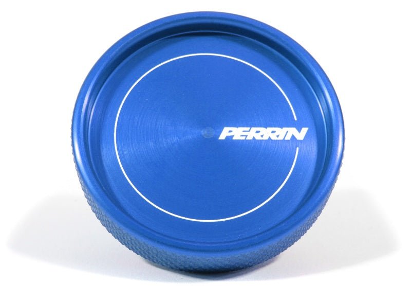 Perrin Oil Cap Round Style Blue Most Subaru Models | PSP-ENG-711BL - JDMuscleOil CapsperPSP-ENG-711BL