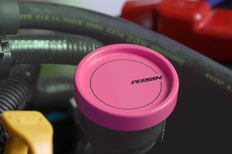 Perrin Oil Cap Round Style Hyper Pink Most Subaru Models | PSP - ENG - 711HP - JDMuscleOil CapsperPSP-ENG-711HP
