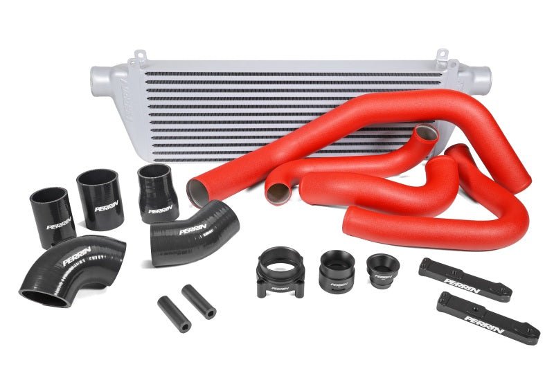 Perrin Performance [22 - 24 Subaru WRX] Front Mount Intercooler Kit | Red Tubes & Silver Core - JDMuscleIntercoolersperPSP-ITR-441SL/RD