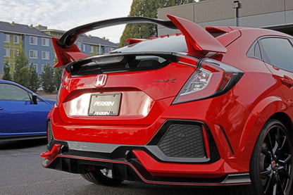 PERRIN Performance Rear Tow Hook Kit Red Honda Civic Type R 2017+ / SI 2017+ | PHP-BDY-251RD - JDMuscleTow HooksperPHP-BDY-251RD