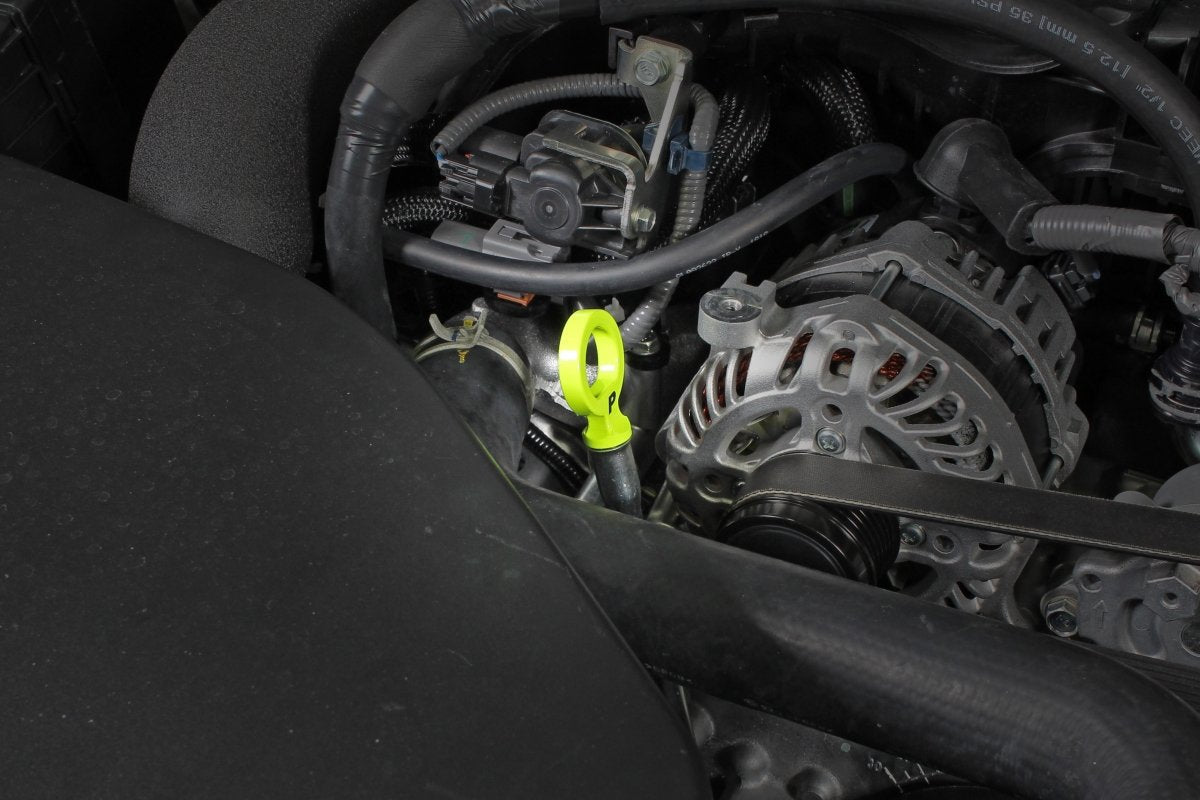 Perrin Subaru Dipstick Handle Loop Style - Neon Yellow | PSP - ENG - 721NY - JDMuscleDipsticksperPSP-ENG-721NY