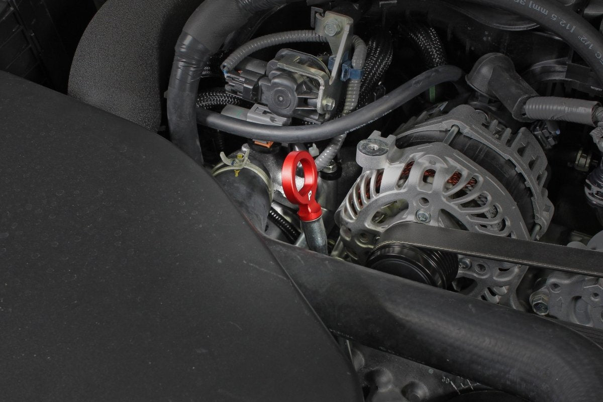 Perrin Subaru Dipstick Handle Round Style - Red | PSP - ENG - 721RD - JDMuscleDipsticksperPSP-ENG-721RD