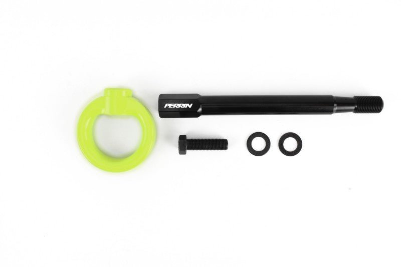PERRIN Tow Hook Kit Front - Neon Yellow | PSP-BDY-231NY - JDMuscleTow HooksperPSP-BDY-231NY