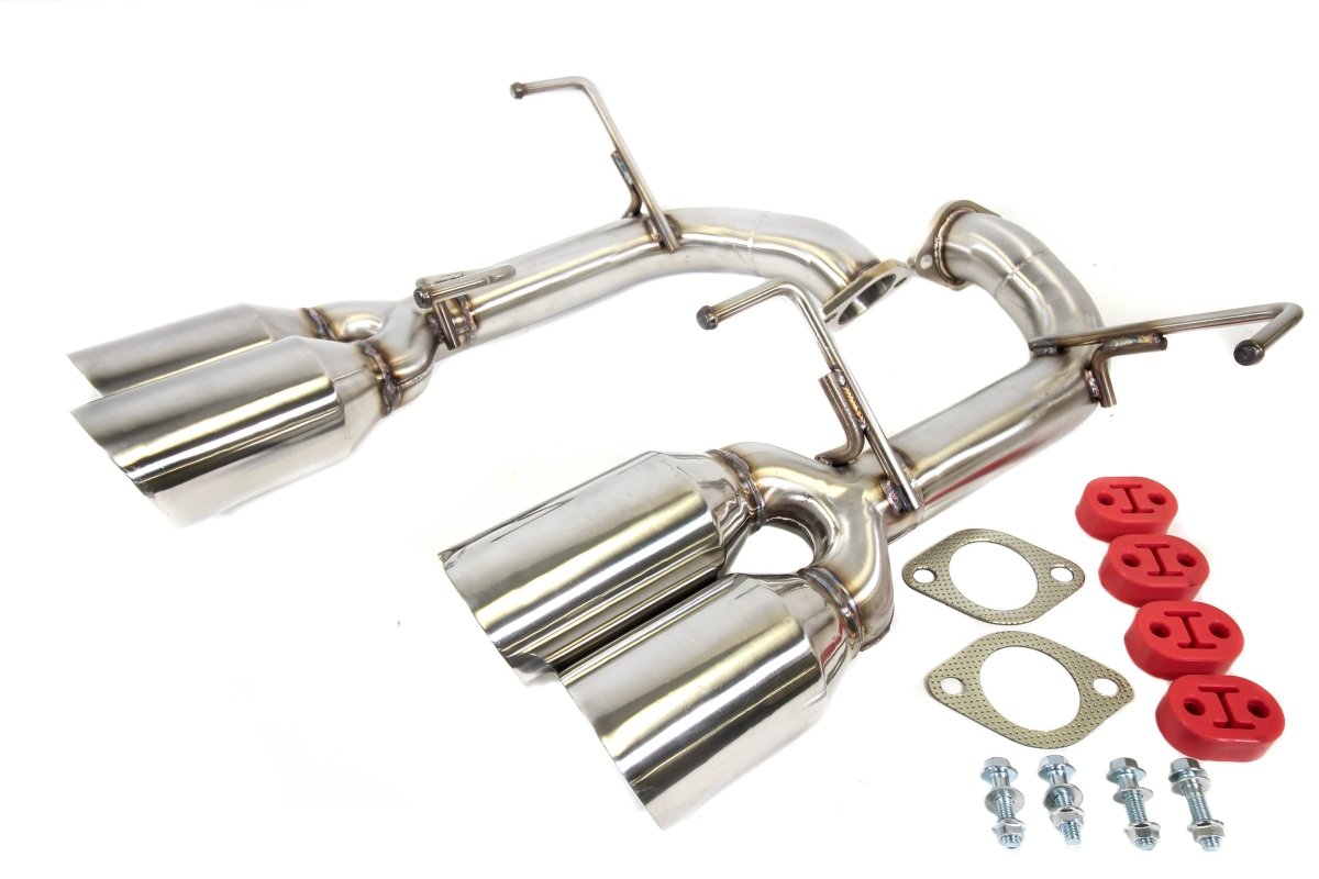 PLM [15-21 WRX/STI] Axle-Back Exhaust Muffler Deletes V2 - JDMuscleAxle Back ExhaustsPLM-SUB-TKP-DUAL-2015-2-POLISHPOLISHED TIP