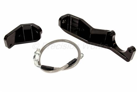 PLM [15-21 WRX/STI] Precision Works Pitch Stop Brace with Clutch Line | PW-PSB-BL-SUB-CL-KIT - JDMusclePitch Stop MountsPW-PSB-BL-SUB-CL-KIT