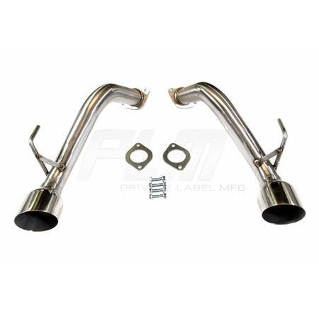 PLM Nissan 370Z Z34 Track Pipe / Muffler Deletes 09 - 19-PLM-Z34-TKP-2017-Axle Back Exhausts-Private Label Mfg.-JDMuscle