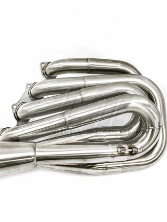 PLM Power Driven B-Series Hood Exit Race Header with 4-1 Megaphone B18 B20 | PLM-HB-HOOD-HEADER-SHIELD - JDMuscleExhaust Headers and ManifoldsPLM-HB-HOOD-HEADER-SHIELD