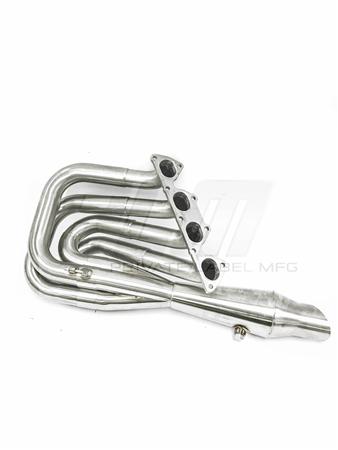 PLM Power Driven B-Series Hood Exit Race Header with 4-1 Megaphone B18 B20 | PLM-HB-HOOD-HEADER-SHIELD - JDMuscleExhaust Headers and ManifoldsPLM-HB-HOOD-HEADER-SHIELD