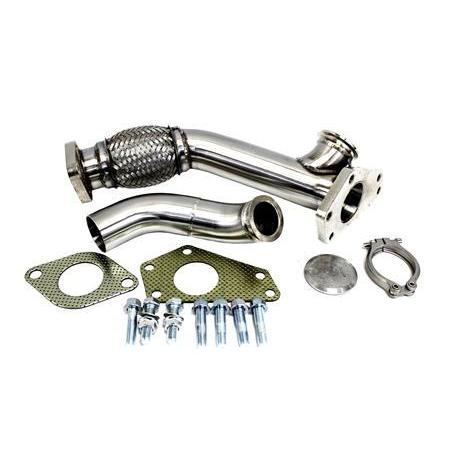 PLM Power Driven Subaru EWG UP PIPE with Block Off Plate 38mm-PLM-SUB-UP-PIPE-EWG-38MM-Private Label Mfg.-JDMuscle