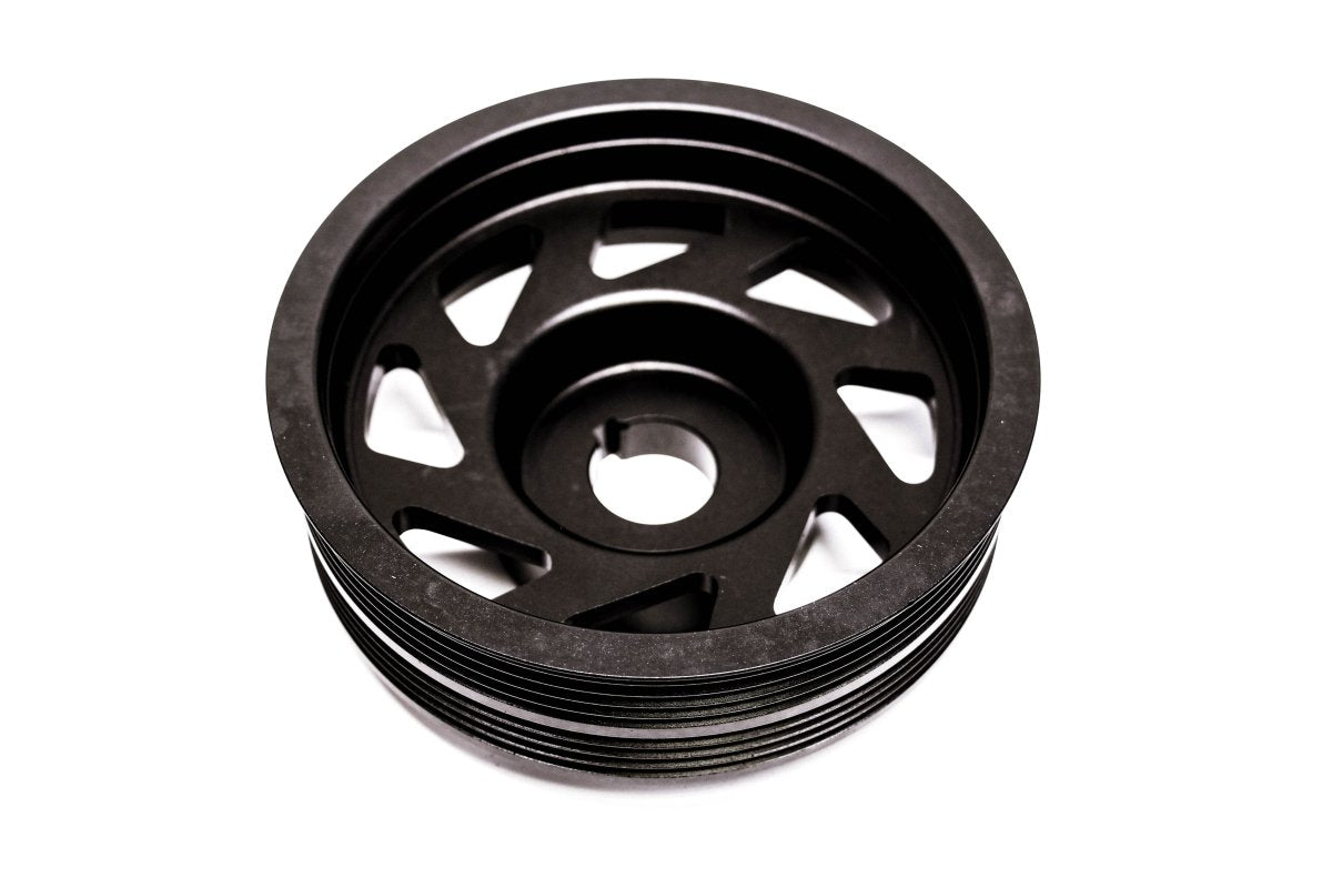 PLM Precision Works Crank Pulley for Subaru EJ-Series Engine WRX 2002-2014 / STi 2004-21 / Forester XT 2003-2013 / Legacy 1994-2009 / Impreza 1993-2011| PW-SUB-EJ-CP-PARENT - JDMusclePulleysPW-SUB-EJ-CP-BLKBlack