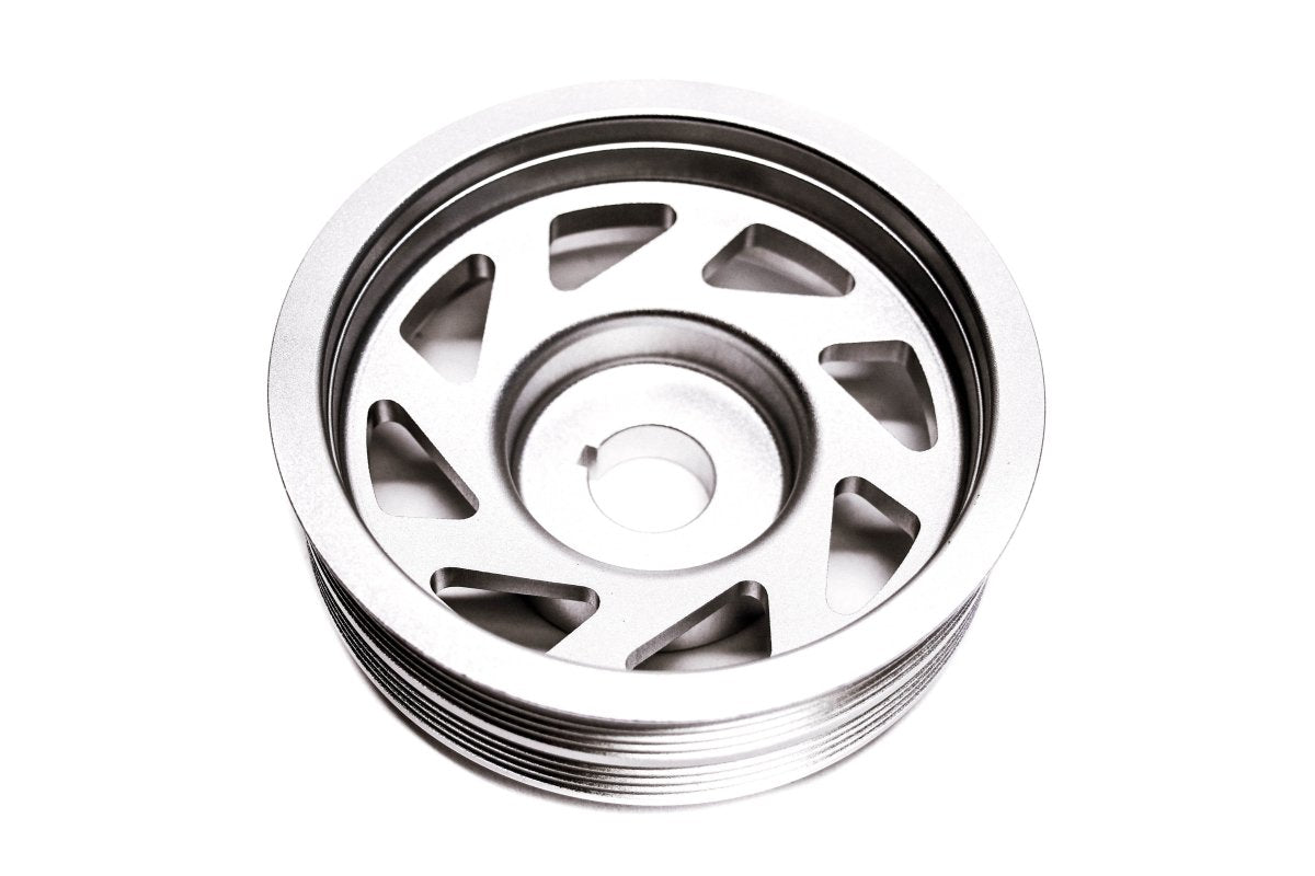 PLM Precision Works Crank Pulley for Subaru EJ-Series Engine WRX 2002-2014 / STi 2004-21 / Forester XT 2003-2013 / Legacy 1994-2009 / Impreza 1993-2011| PW-SUB-EJ-CP-PARENT - JDMusclePulleysPW-SUB-EJ-CP-BLKBlack