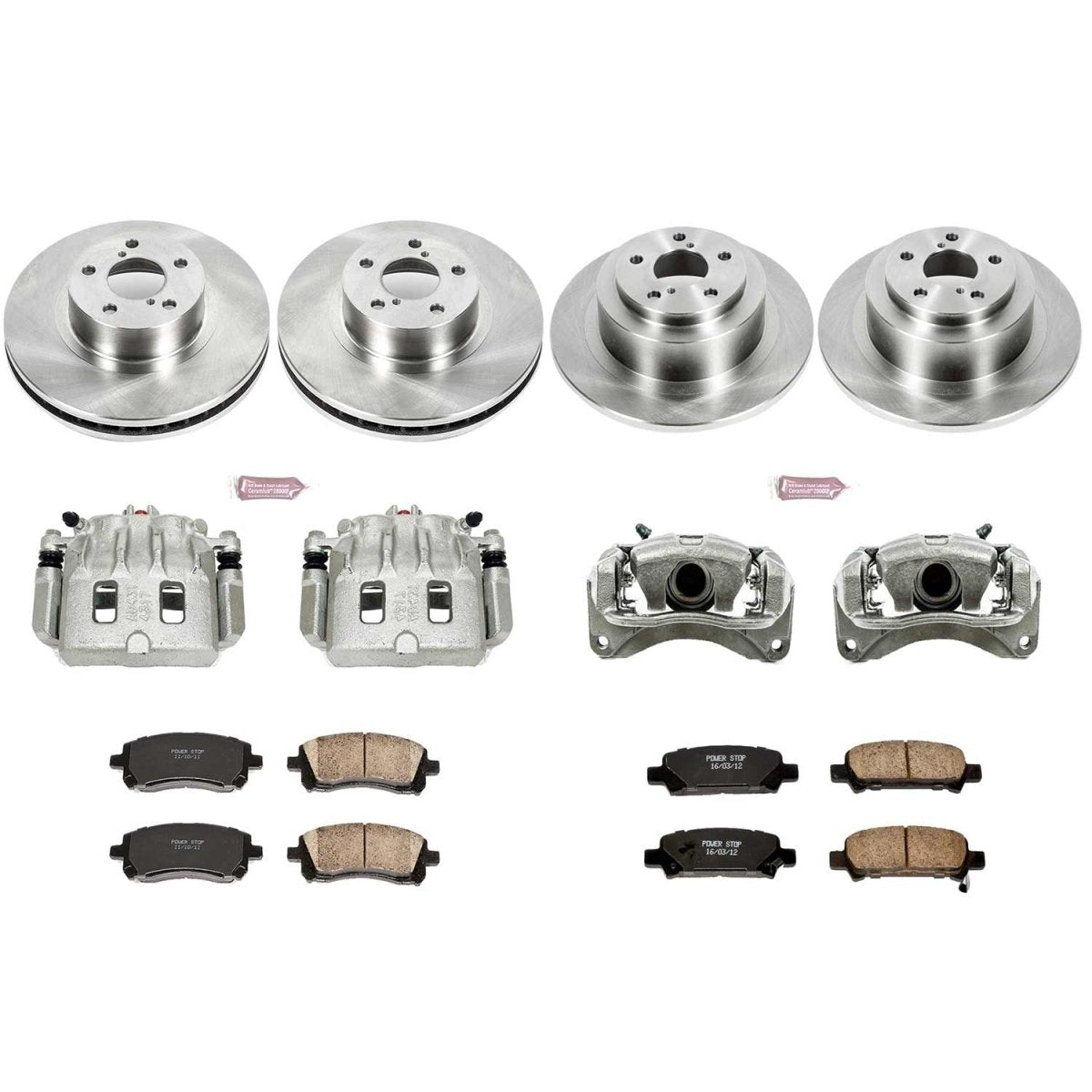 Power Stop 00 - 02 Subaru Legacy Front & Rear Autospecialty Brake Kit w/Calipers | KCOE2749 - JDMuscleBrake KitspsbKCOE2749