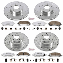 Power Stop 00 - 02 Subaru Legacy Front & Rear Z26 Street Warrior Brake Kit | K2749 - 26 - JDMuscleBrake KitspsbK2749-26