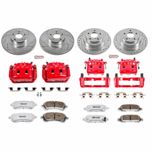 Power Stop 00 - 02 Subaru Legacy Front & Rear Z26 Street Warrior Brake Kit w/Calipers | KC2749 - 26 - JDMuscleBrake KitspsbKC2749-26