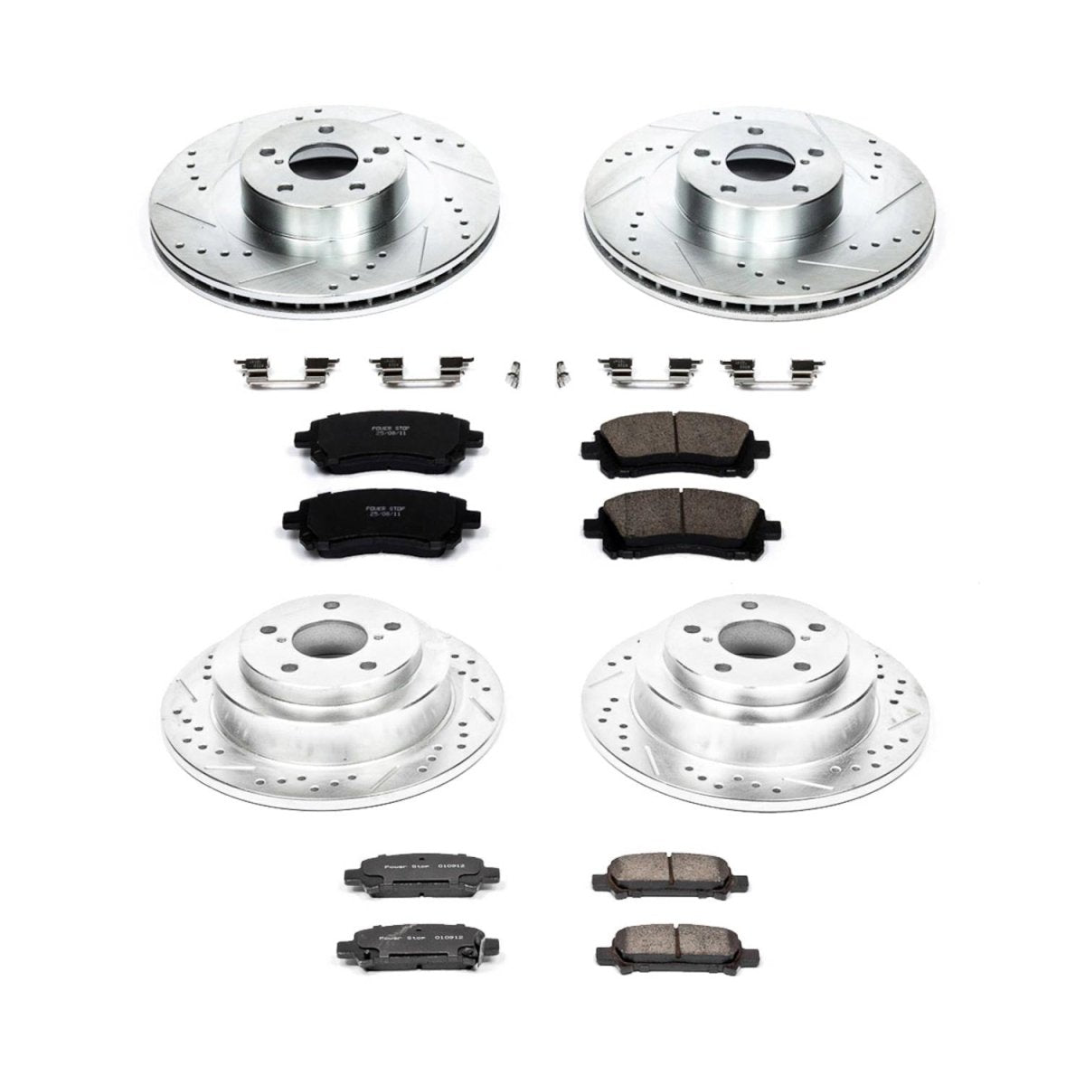 Power Stop 02 - 03 Subaru Impreza Front & Rear Z23 Evolution Sport Brake Kit | K2371 - JDMuscleBrake KitspsbK2371
