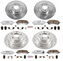 Power Stop 02 - 03 Subaru Impreza Front & Rear Z26 Street Warrior Brake Kit | K2371 - 26 - JDMuscleBrake KitspsbK2371-26