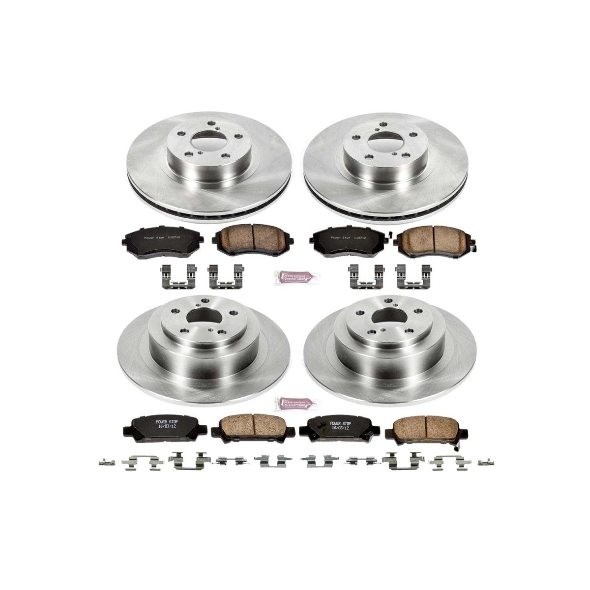 Power Stop 02 - 04 Subaru Legacy Front & Rear Autospecialty Brake Kit | KOE2750 - JDMuscleBrake KitspsbKOE2750