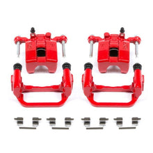 Power Stop [03 - 05 Infiniti 350Z/G35, 05 - 07 Murano, 04 - 09 Quest] Rear Red Calipers With Brackets Pair - JDMuscleBrake Caliper Adapter BracketspsbS2792