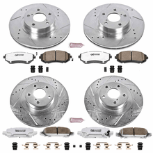 Power Stop 03 - 06 Subaru Baja Front & Rear Z26 Street Warrior Brake Kit | K2751 - 26 - JDMuscleBrake KitspsbK2751-26