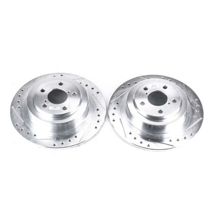 Power Stop 03 - 06 Subaru Baja Rear Evolution Drilled & Slotted Rotors - Pair | JBR945XPR - JDMuscleBrake RotorspsbJBR945XPR