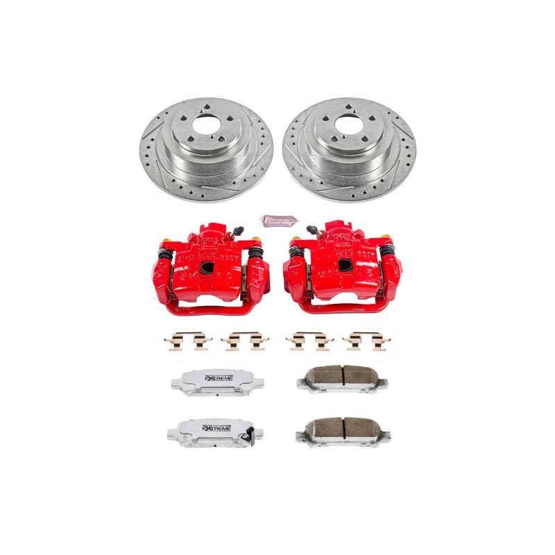 Power Stop 03 - 06 Subaru Baja Z26 Street Kit w/ Calipers - Rear | KC3124 - 26 - JDMuscleBrake KitspsbKC3124-26