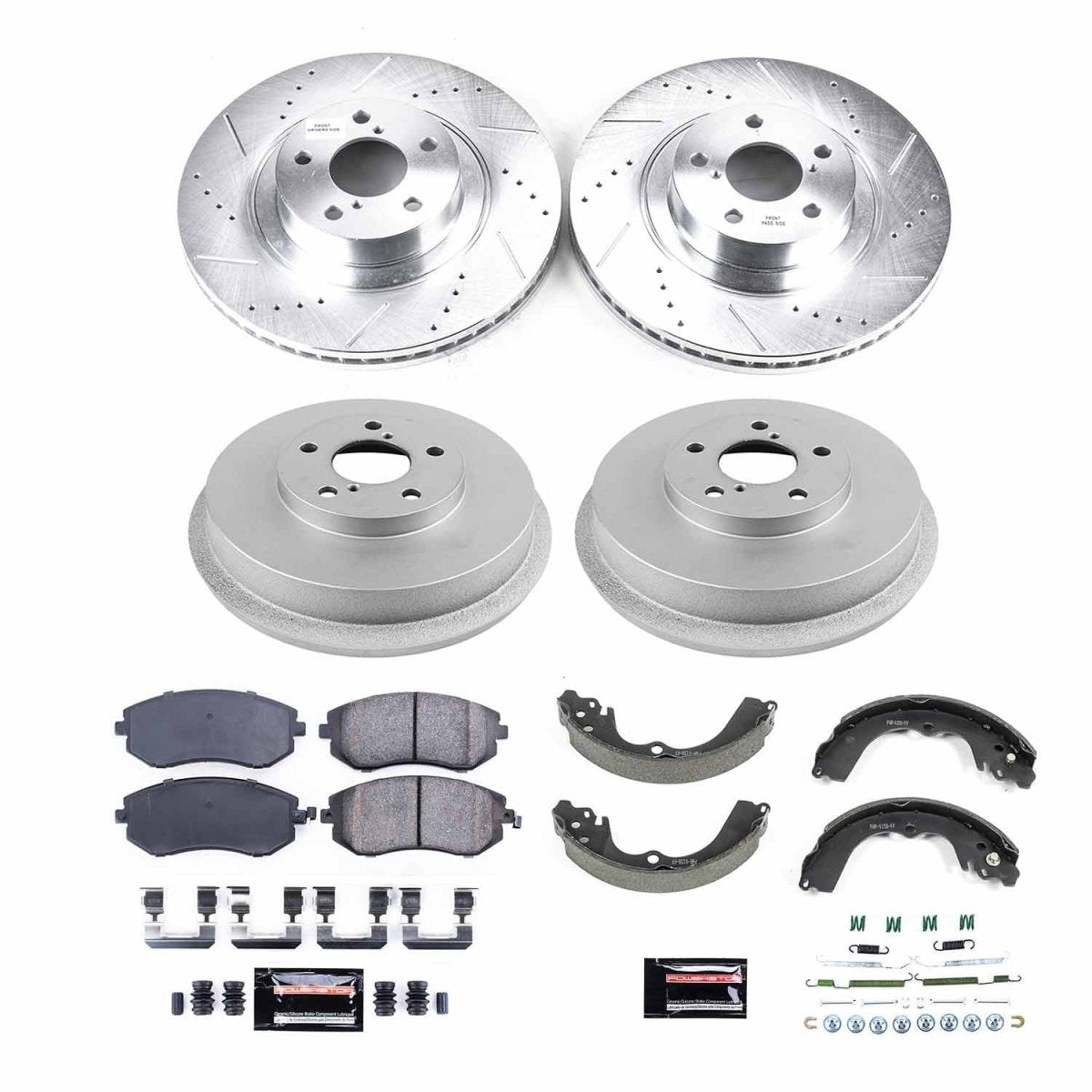 Power Stop 03 - 08 Subaru Forester Front & Rear Z23 Evolution Brake Kit | K15467DK - JDMuscleBrake KitspsbK15467DK