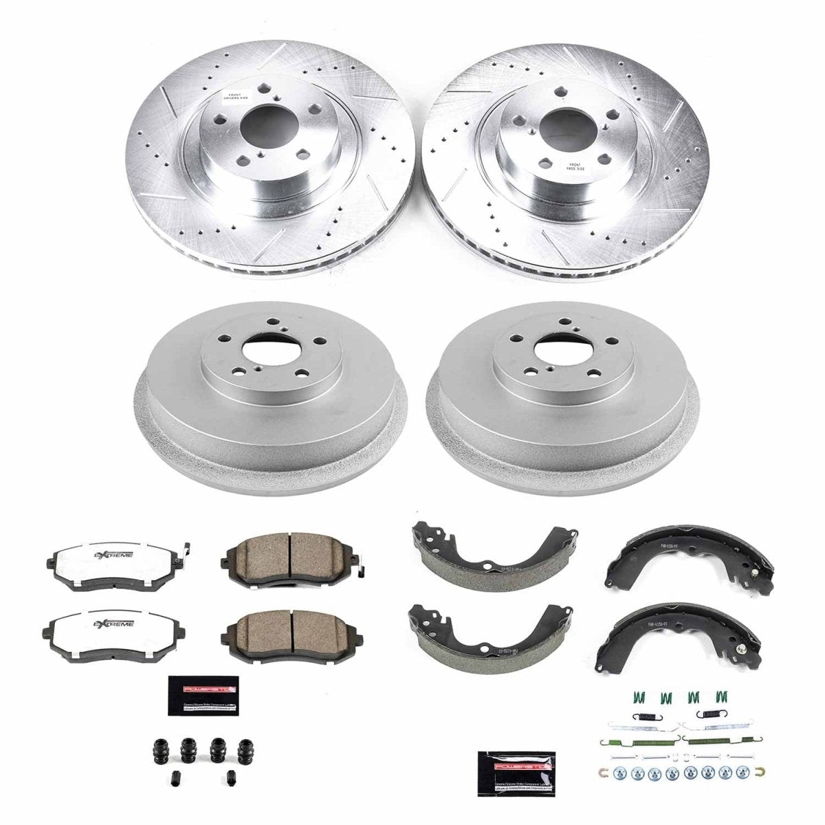 Power Stop 03 - 08 Subaru Forester Front & Rear Z26 Street Brake Kit | K15467DK - 26 - JDMuscleBrake KitspsbK15467DK-26