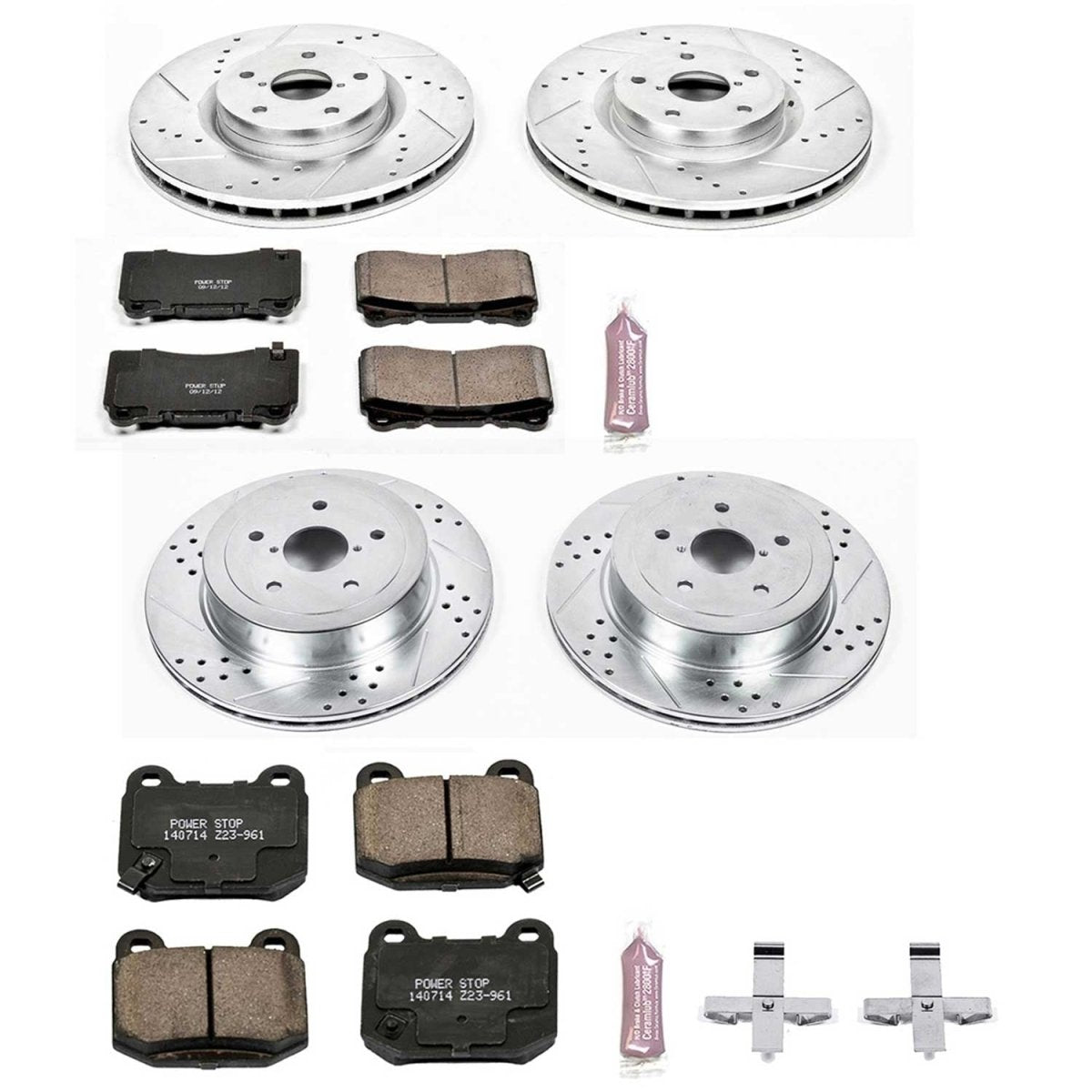 Power Stop 05 - 07 Subaru Impreza Front & Rear Z23 Evolution Sport Brake Kit | K2896 - JDMuscleBrake KitspsbK2896