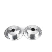 Power Stop 05 - 09 Subaru Legacy Rear Evolution Drilled & Slotted Rotors - Pair | JBR1367XPR - JDMuscleBrake RotorspsbJBR1367XPR