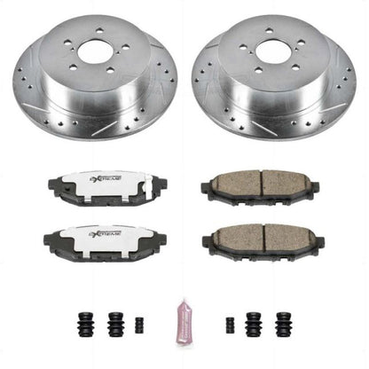 Power Stop 05 - 09 Subaru Legacy Rear Z26 Street Warrior Brake Kit | K4632 - 26 - JDMuscleBrake KitspsbK4632-26