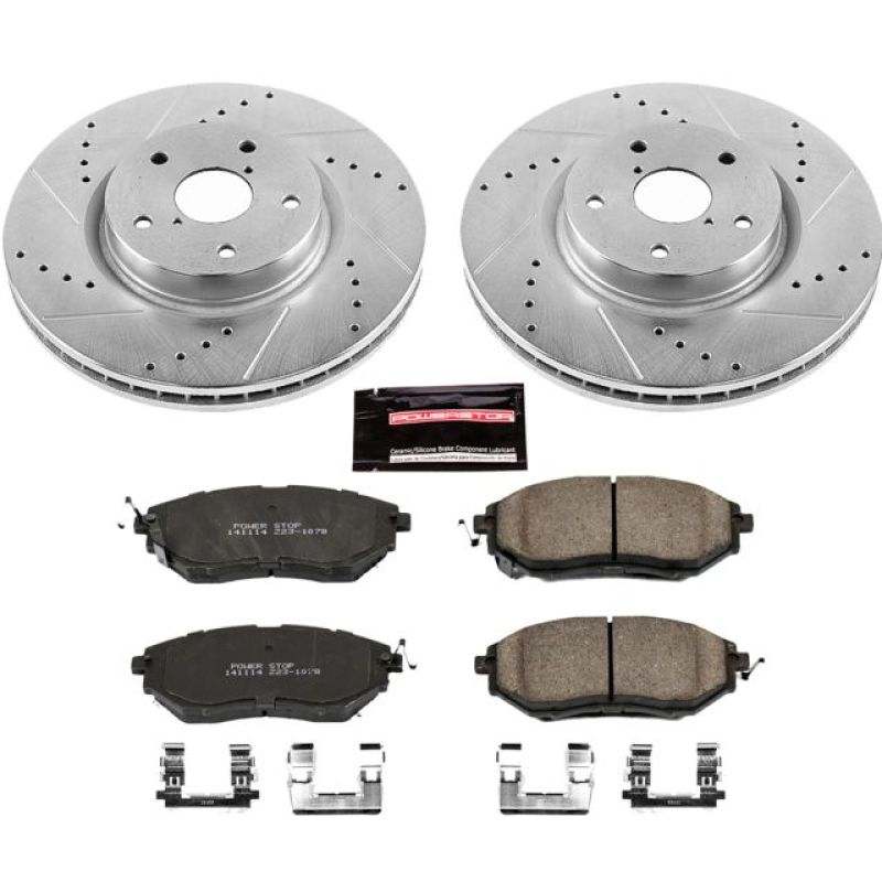 Power Stop 06 - 07 Subaru B9 Tribeca Front Z23 Evolution Sport Brake Kit | K4603 - JDMuscleBrake KitspsbK4603