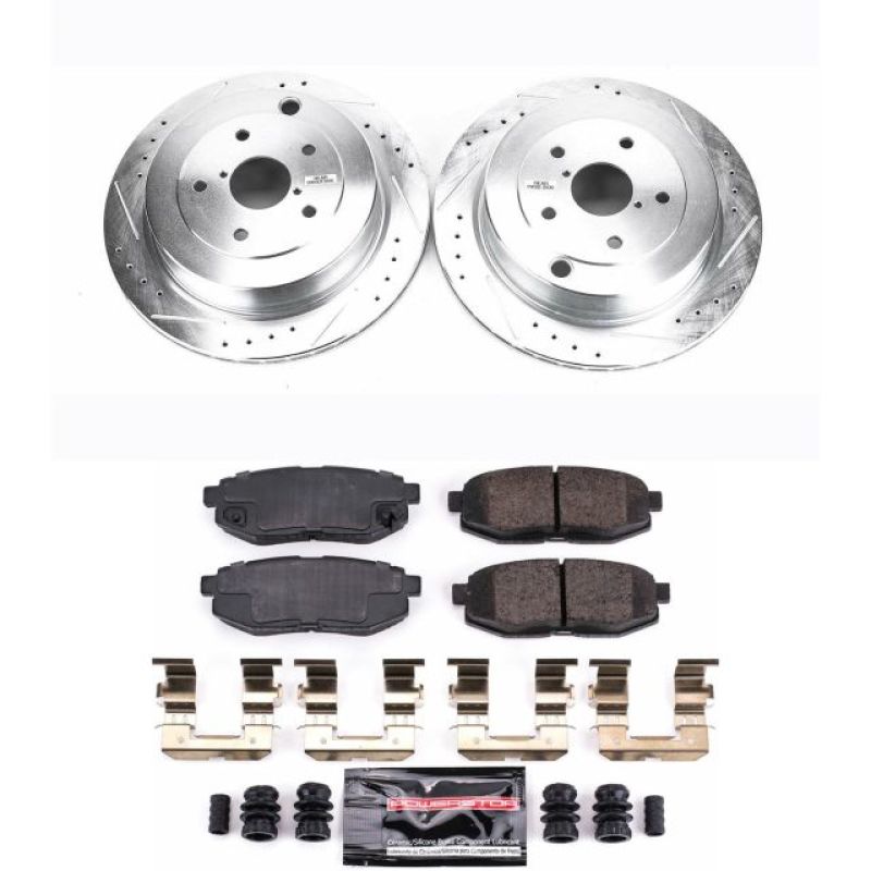 Power Stop 06 - 07 Subaru B9 Tribeca Rear Z23 Evolution Sport Brake Kit | K4645 - JDMuscleBrake KitspsbK4645