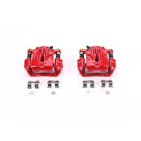 Power Stop 06 - 09 Subaru Legacy Rear Red Calipers w/Brackets - Pair | S3224 - JDMuscleBrake Caliper Adapter BracketspsbS3224