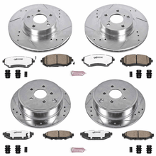Power Stop 08 - 10 Subaru Impreza Front & Rear Z26 Street Warrior Brake Kit | K6110 - 26 - JDMuscleBrake KitspsbK6110-26