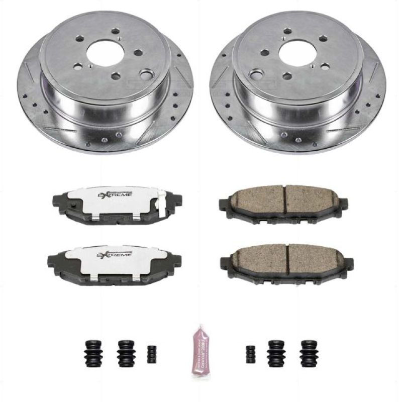 Power Stop 13 - 16 BRZ Rear Z26 Street Warrior Brake Kit | K4631 - 26 - JDMuscleBrake KitspsbK4631-26