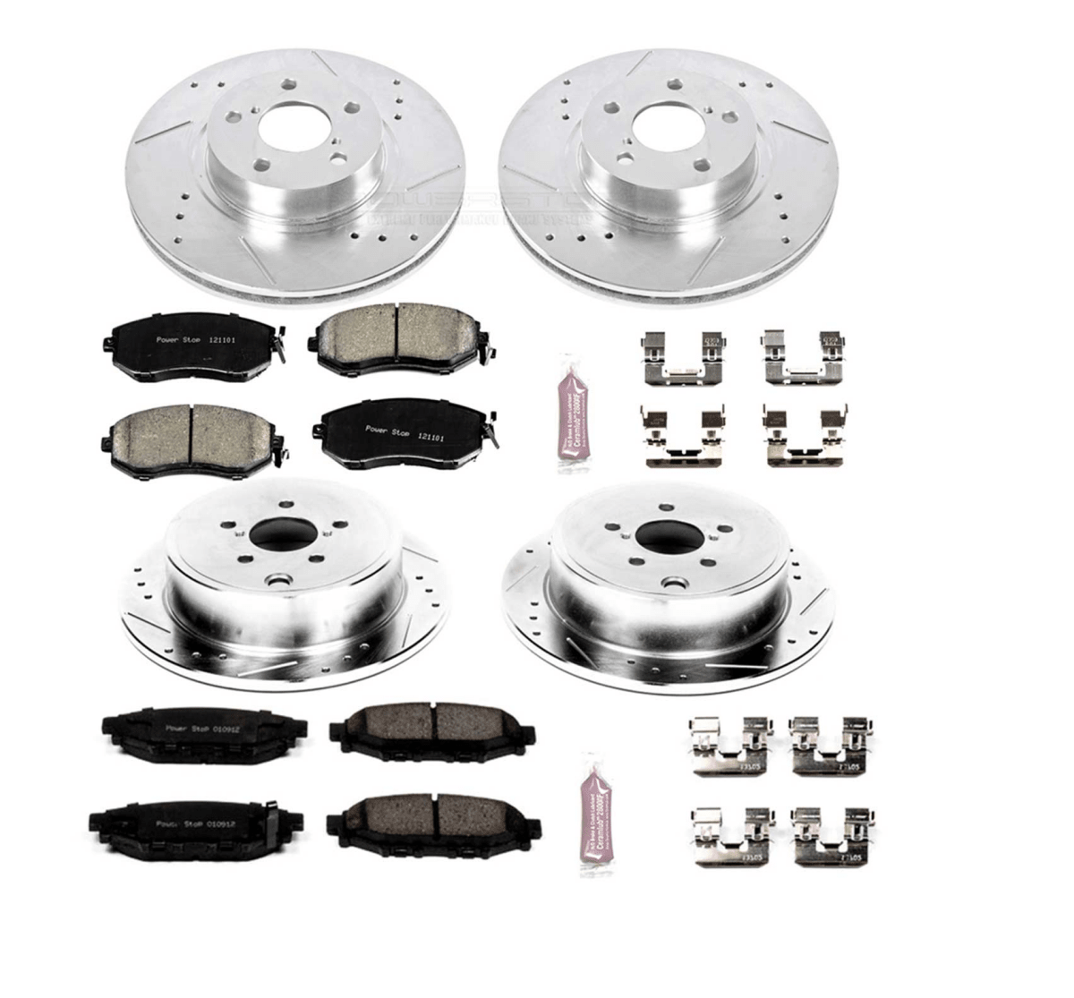 Power Stop 13 - 16 Subaru BRZ Front & Rear Z23 Evolution Sport Brake Kit | K6112 - JDMuscleBrake KitspsbK6112