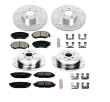 Power Stop 13 - 16 Subaru BRZ Front & Rear Z23 Evolution Sport Brake Kit | K6112 - JDMuscleBrake KitspsbK6112