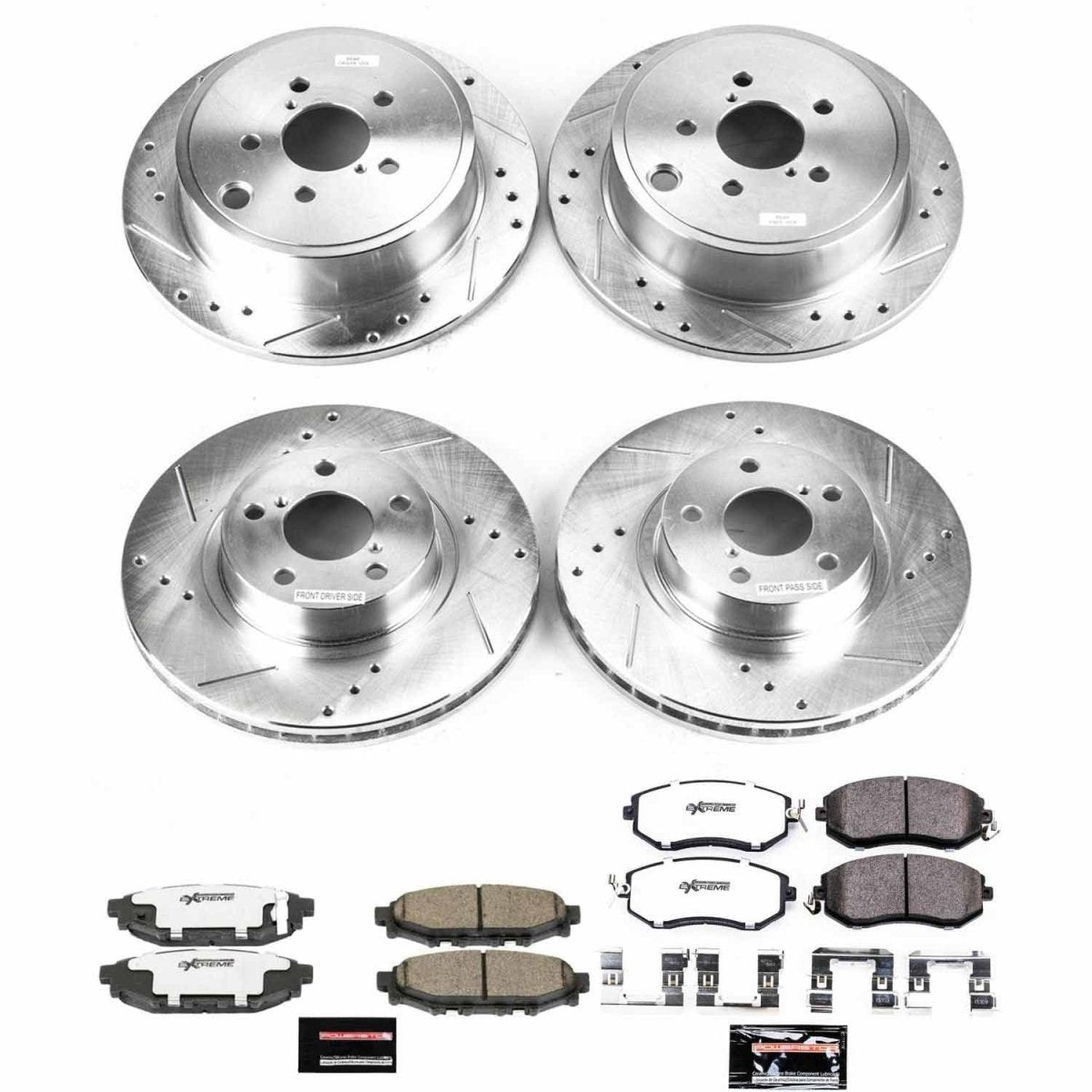 Power Stop 13 - 16 Subaru BRZ Front & Rear Z26 Street Warrior Brake Kit | K6112 - 26 - JDMuscleBrake KitspsbK6112-26