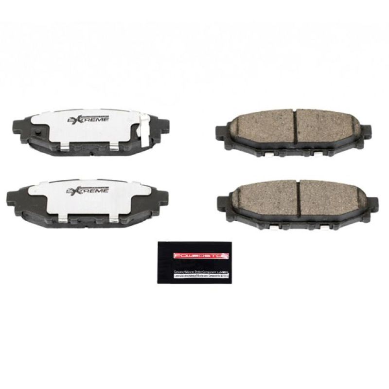 Power Stop 13 - 16 Subaru BRZ Rear Z26 Extreme Street Brake Pads w/Hardware | Z26 - 1114 - JDMuscleBrake PadspsbZ26-1114