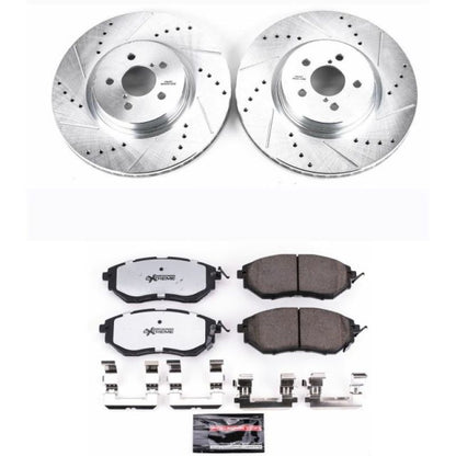Power Stop 14 - 18 Subaru Forester Front Z26 Street Warrior Brake Kit | K285 - 26 - JDMuscleBrake KitspsbK285-26