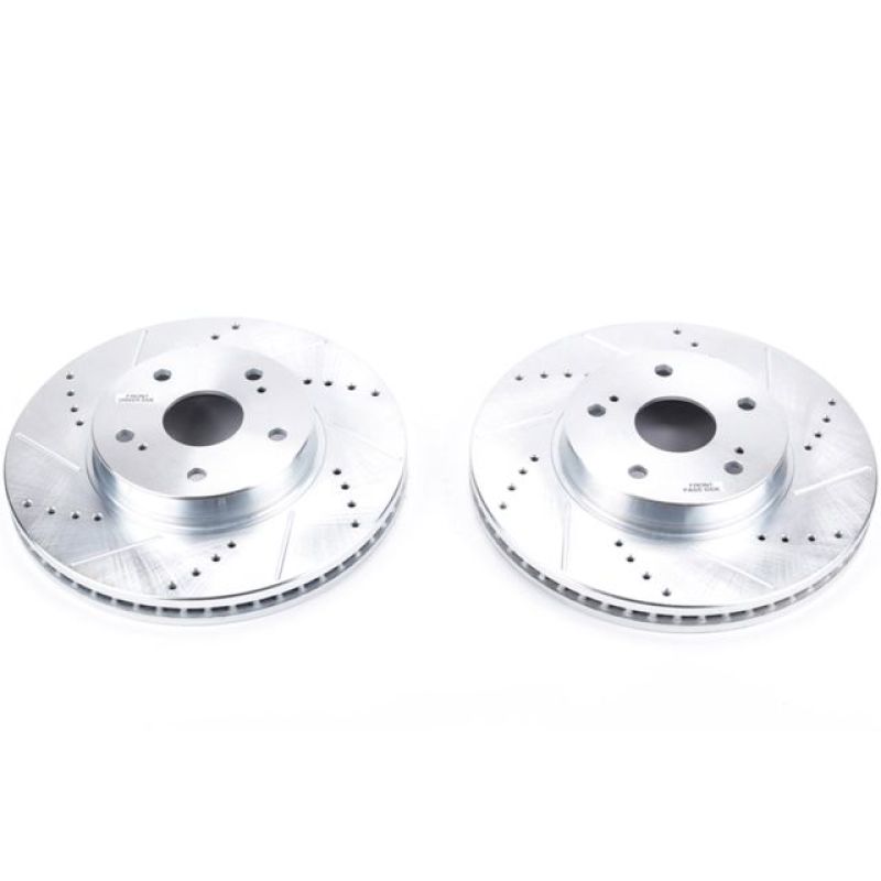 Power Stop 15 - 18 Subaru Legacy Front Evolution Drilled & Slotted Rotors - Pair | JBR1717XPR - JDMuscleBrake RotorspsbJBR1717XPR