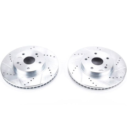 Power Stop 15 - 18 Subaru Legacy Front Evolution Drilled & Slotted Rotors - Pair | JBR1717XPR - JDMuscleBrake RotorspsbJBR1717XPR