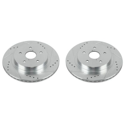 Power Stop 15 - 18 Subaru Legacy Rear Evolution Drilled & Slotted Rotors - Pair | JBR1718XPR - JDMuscleBrake RotorspsbJBR1718XPR