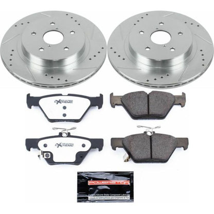Power Stop 15 - 18 Subaru Legacy Rear Z26 Street Warrior Brake Kit | K7039 - 26 - JDMuscleBrake KitspsbK7039-26